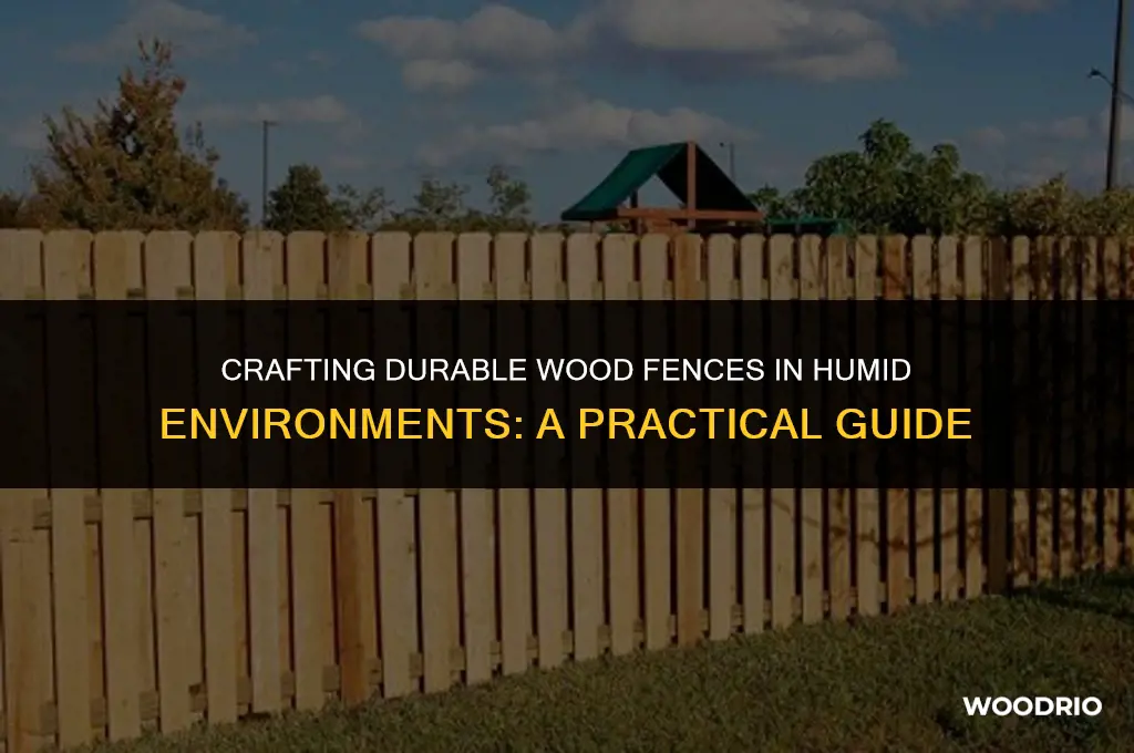 how to create a wood fence in a wet climate
