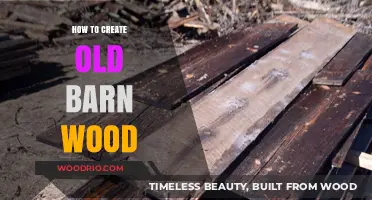Crafting Aged Charm: DIY Techniques to Create Old Barn Wood