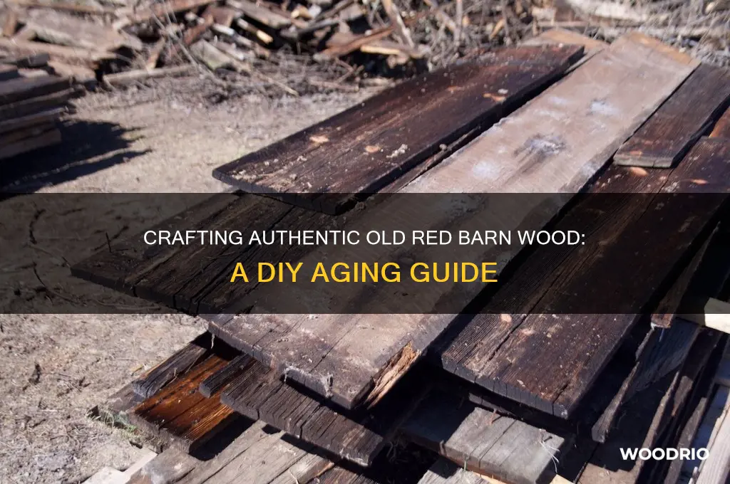 how to create old red barn wood