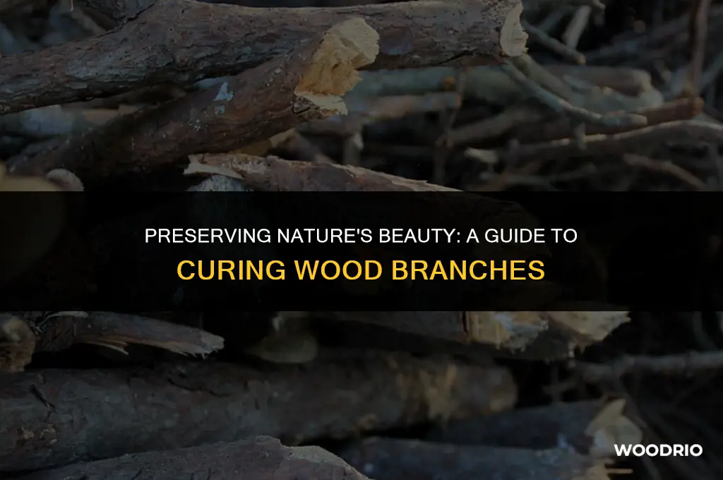 how to cure wood branches so they will not crack