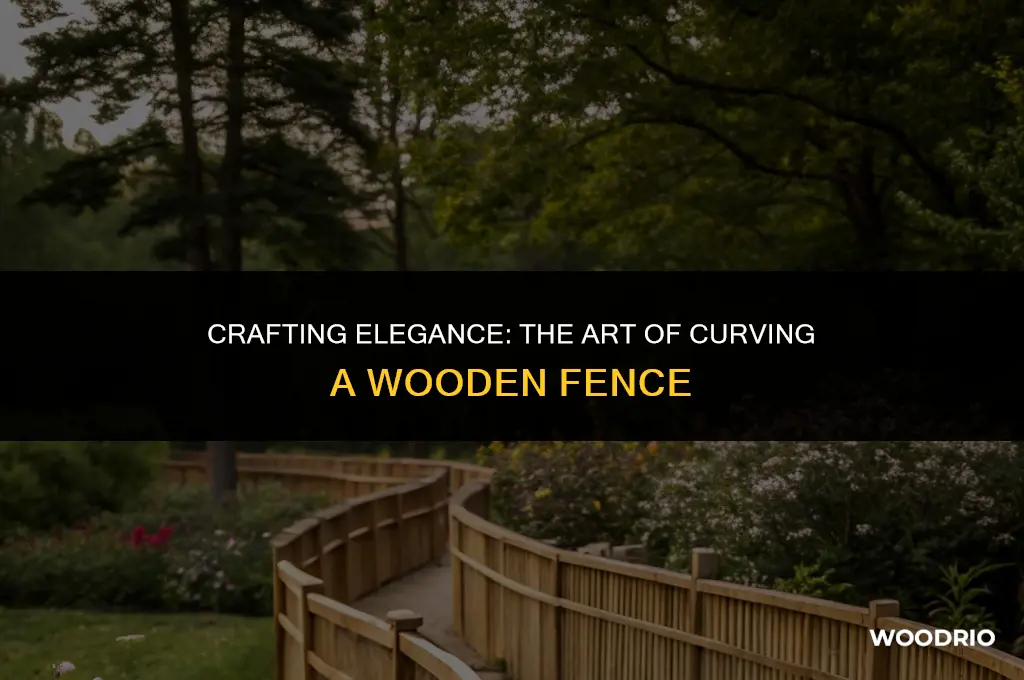 how to curve a wooden fence