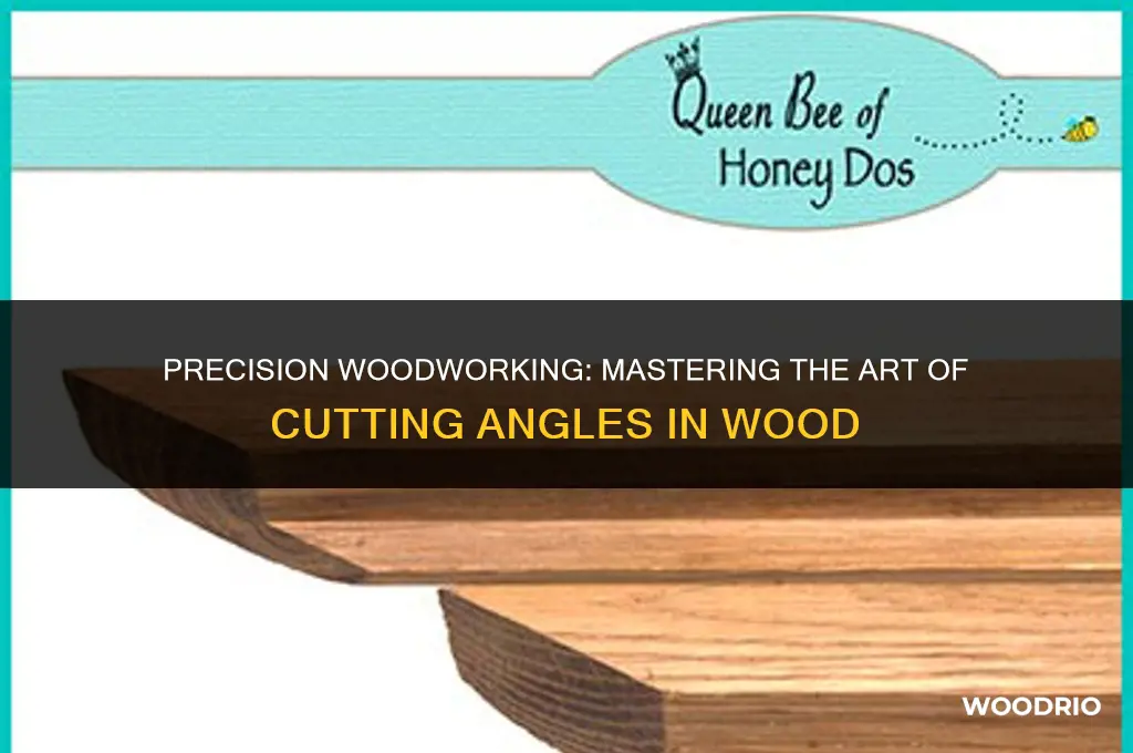 how to cut a angle in wood