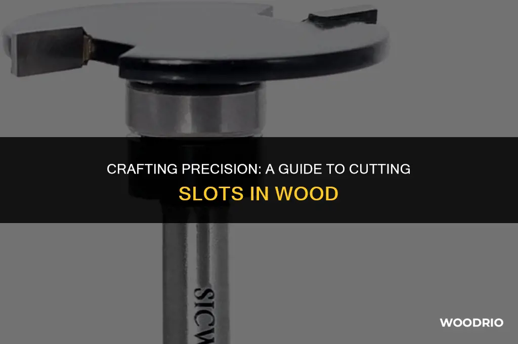 how to cut a slot in wood