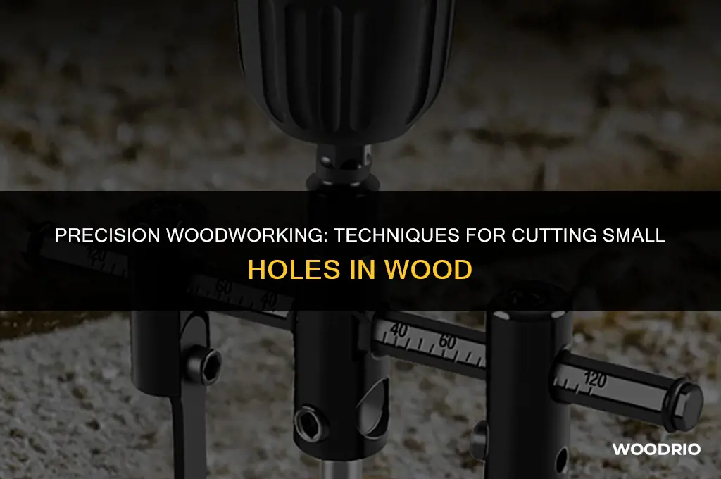 how to cut a small hole in wood