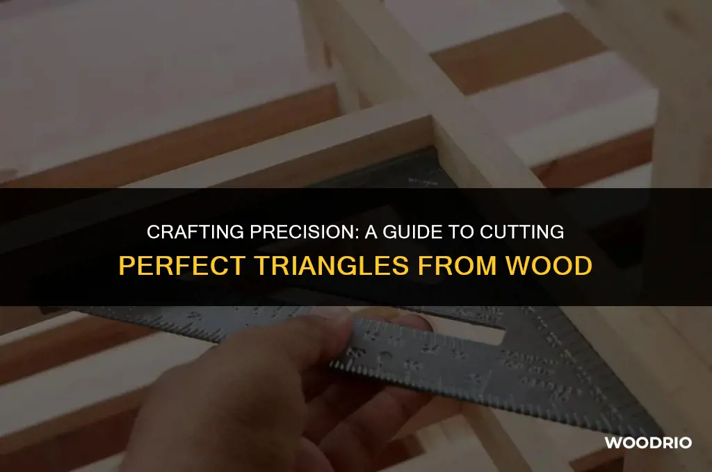 how to cut a triangle out of wood
