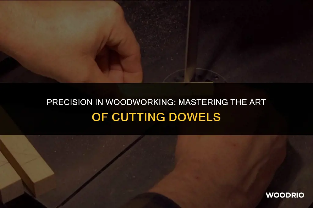 how to cut a wood dowel