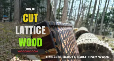 Crafting Precision: A Guide to Cutting Lattice Wood Like a Pro