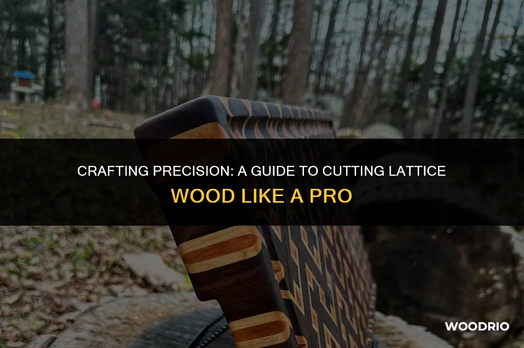 how to cut lattice wood