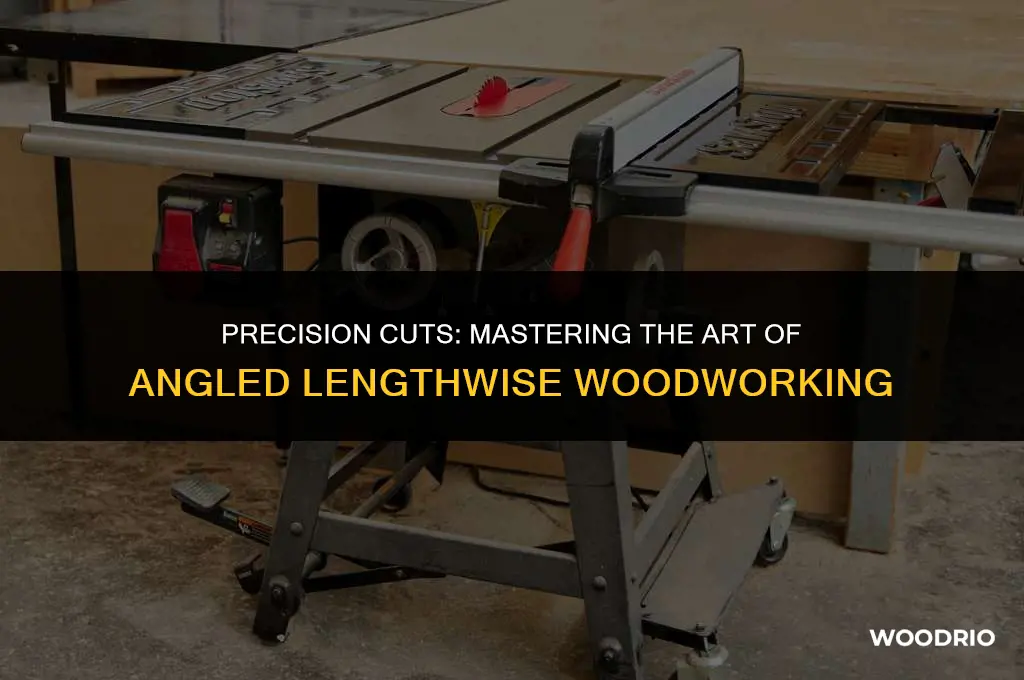 how to cut wood at an angle lengthwise