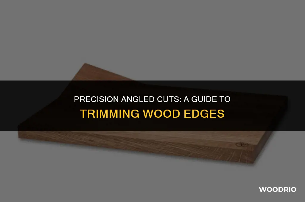 how to cut wood edge at an angle