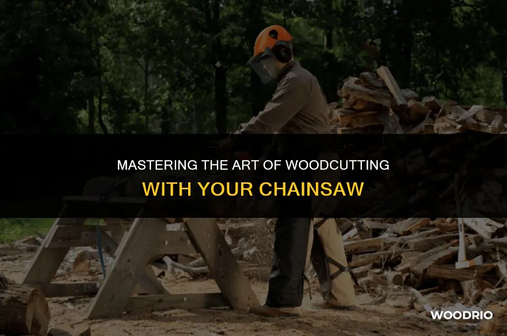 how to cut wood with chainsaw