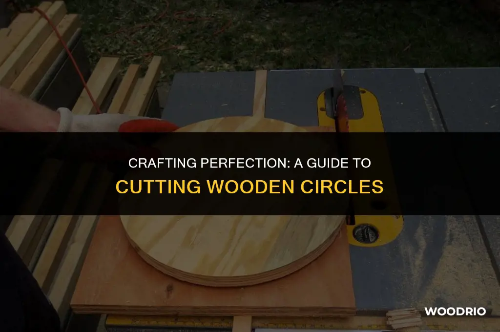 how to cut wooden circles