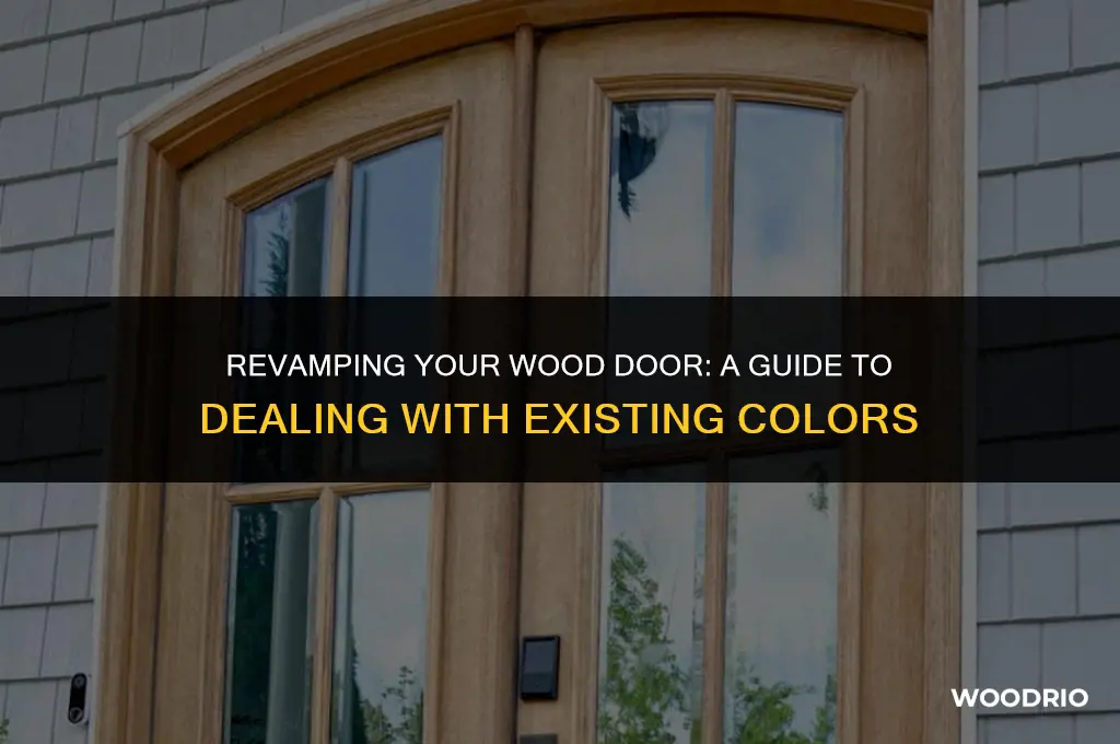 how to deal with existing wood door color
