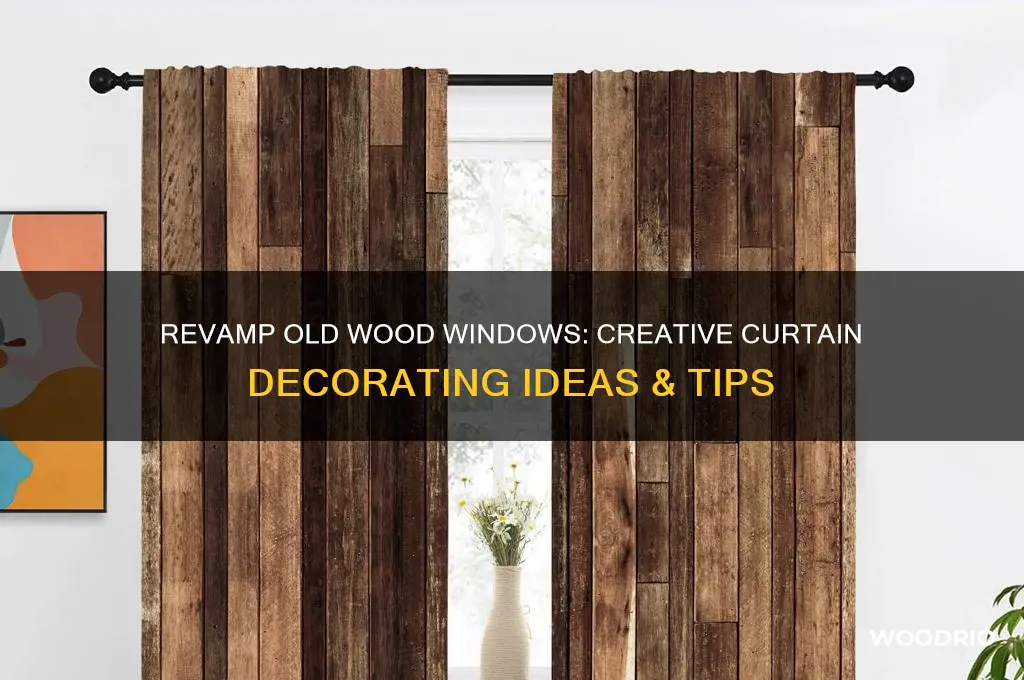 how to decorate a old wood windows with curt