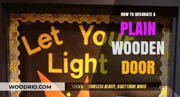 Revamp Your Space: Creative Ways to Decorate a Plain Wooden Door