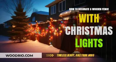 Festive Illumination: Creative Ways to Adorn Your Wooden Fence with Christmas Lights