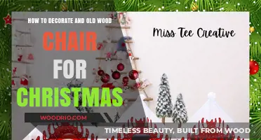 Festive Makeover: Revamping Old Wood Chairs for Christmas Decor