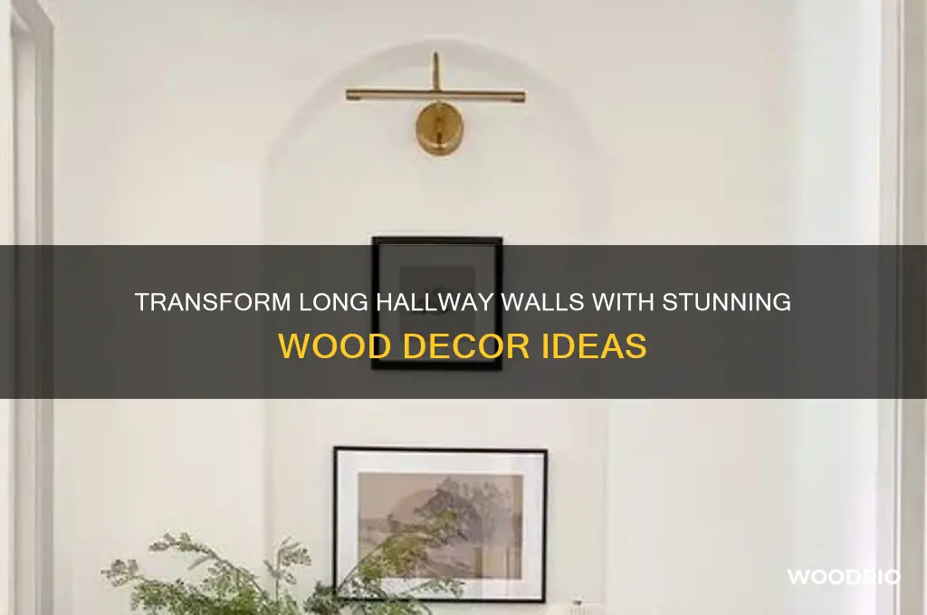 how to decorate long hallway walls with wood