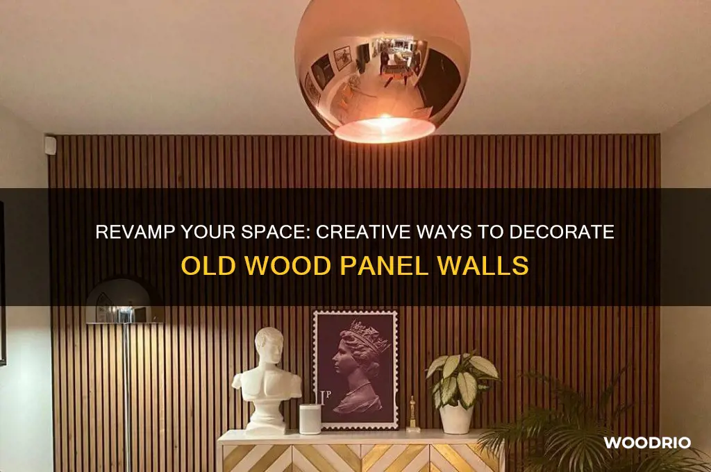 how to decorate old wood panel walls