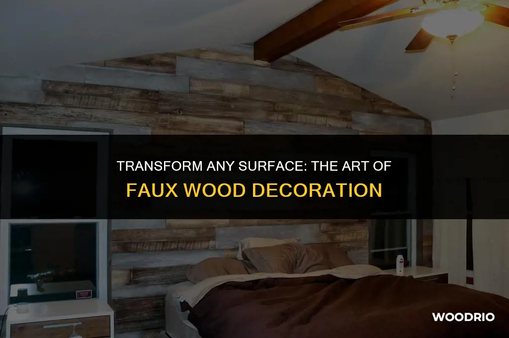 how to decorate something to look like wood