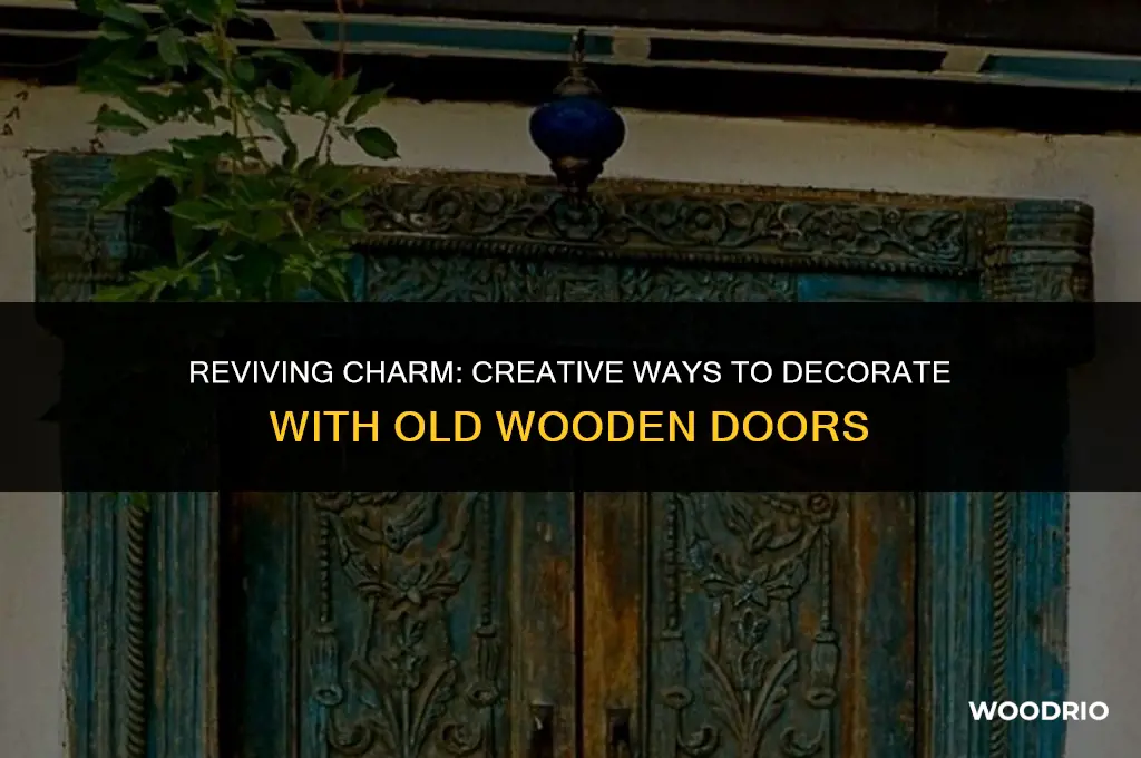 how to decorate with old wooden doors