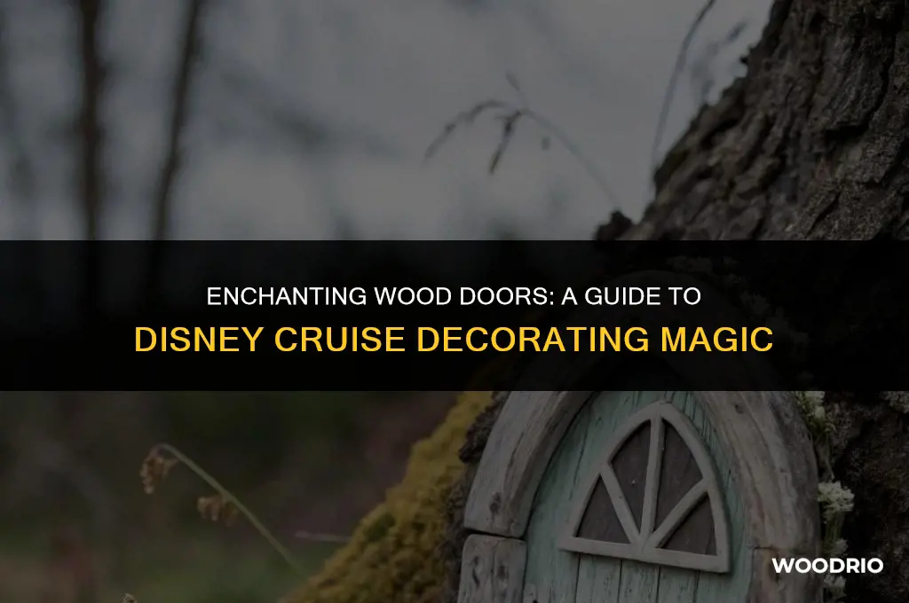 how to decorate wood doors on disney cruise