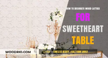 Elegant Wood Lattice Decor Ideas for Your Sweetheart Table