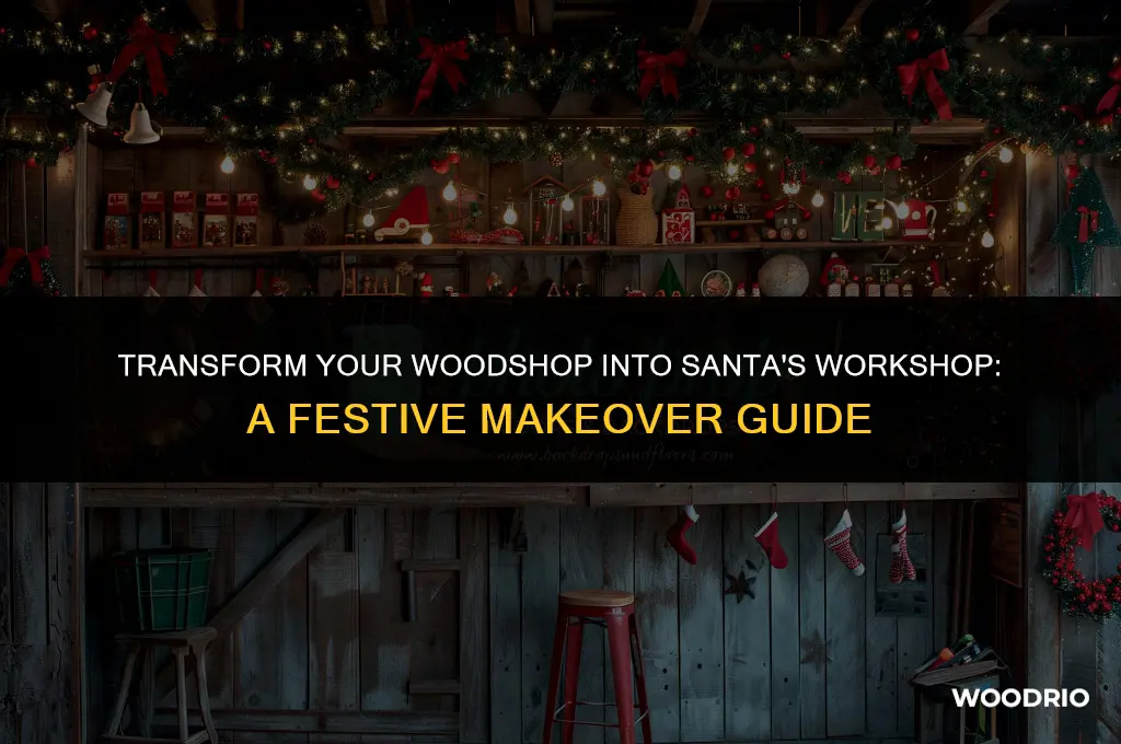 how to decorate your wood shop like santa