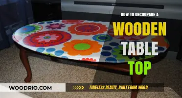 Creative Decoupage Guide: Transforming Wooden Table Tops with Style