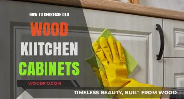 Effective Degreasing Techniques for Reviving Old Wooden Kitchen Cabinets