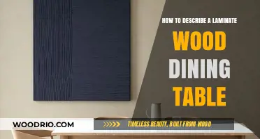Elegant Laminate Wood Dining Table: A Comprehensive Descriptive Guide
