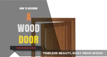 Crafting Elegance: A Guide to Describing Wood Doors