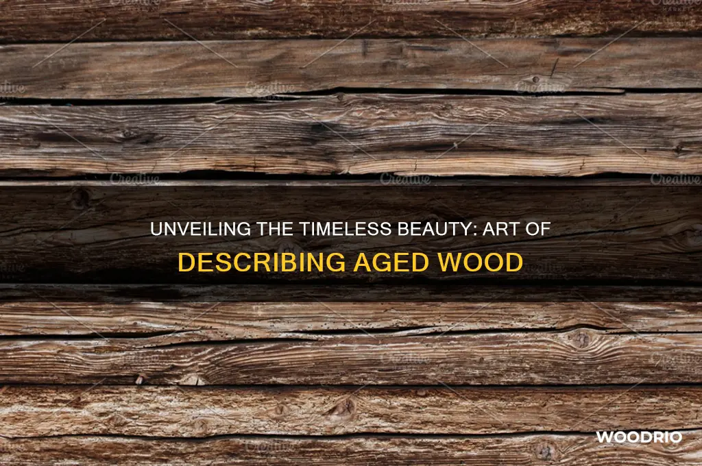 how to describe old wood