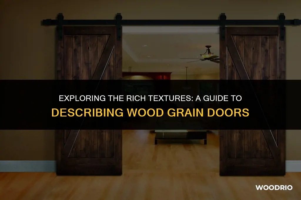 how to describe the grain of wood doors