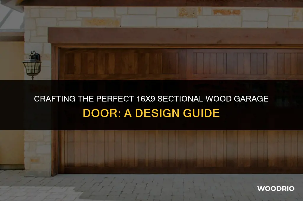 how to design a 16x9 sectional wood garage door