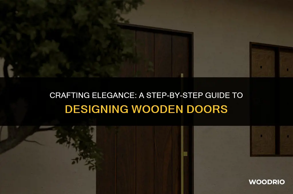 how to design a wooden door