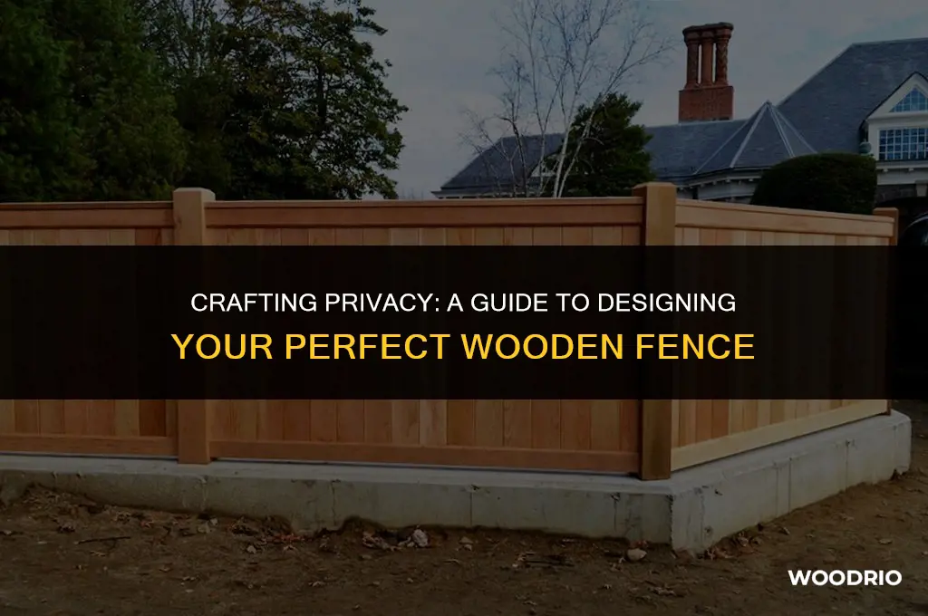 how to design a wooden fence