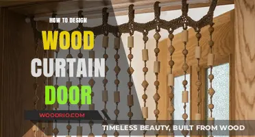 Crafting Elegance: A Guide to Designing Wooden Curtain Doors