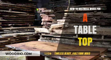 Master the Art of Distressing Wood for Rustic Table Tops