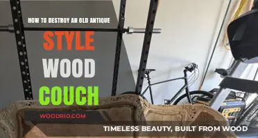 Destroying Antique Wood Couches: A Step-by-Step Disassembly Guide