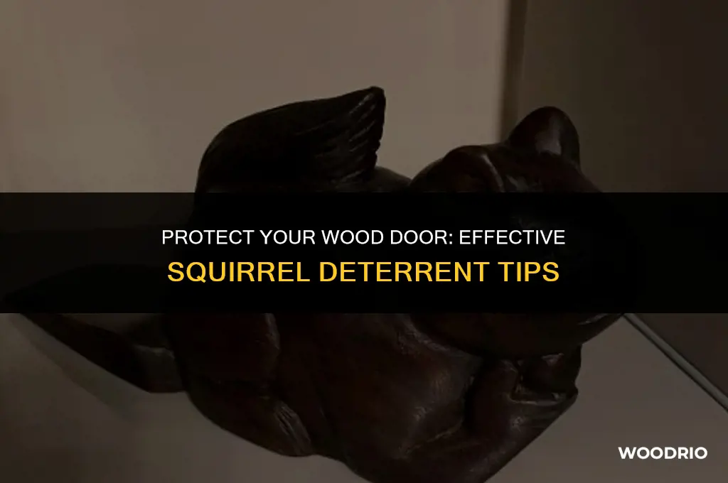 how to detera squirrelfrom gnawing on wood door