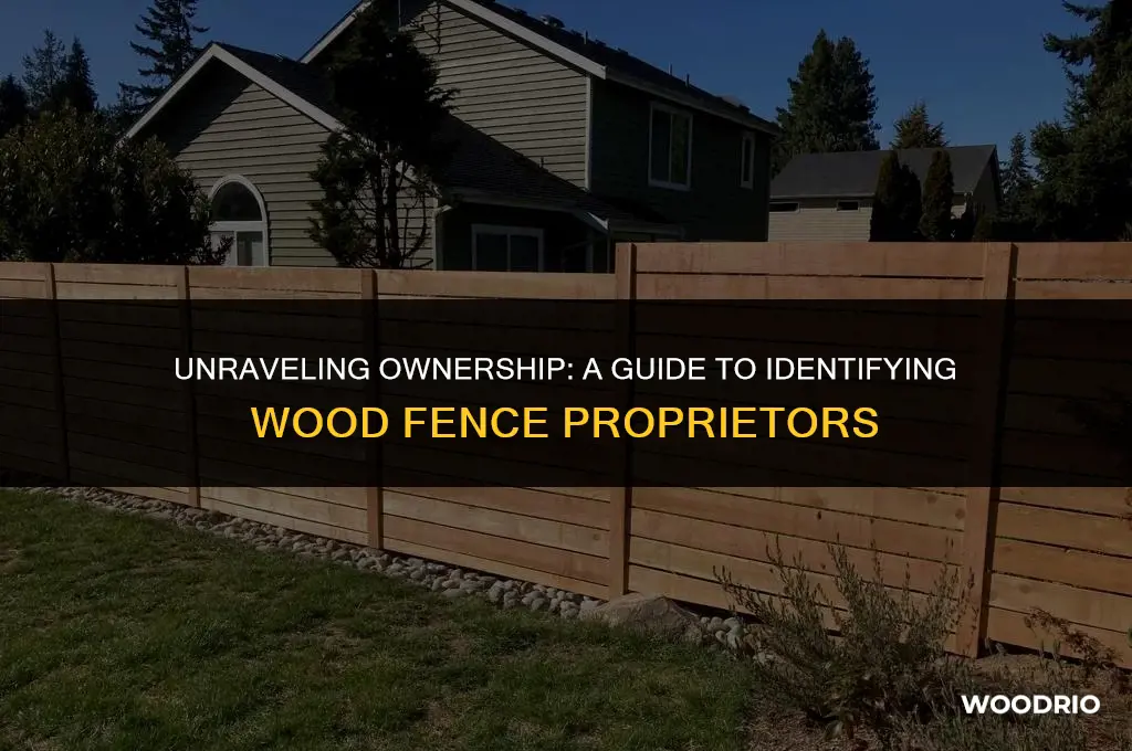 how to deterimine who owns a wood fence