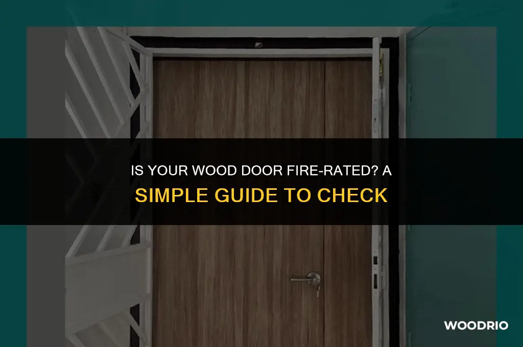 how to determine if a wood door is fire rated