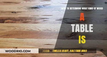 Identifying Wood Types: A Guide to Determining Your Table's Material