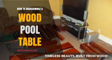 Step-by-Step Guide to Disassembling Your Wood Pool Table Safely