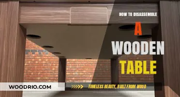 Step-by-Step Guide to Disassembling Your Wooden Table Safely