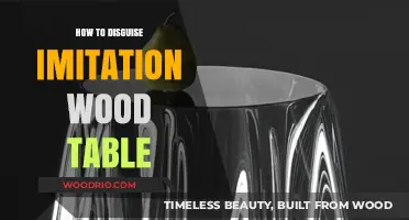 Creative Ways to Disguise Your Imitation Wood Table Like a Pro