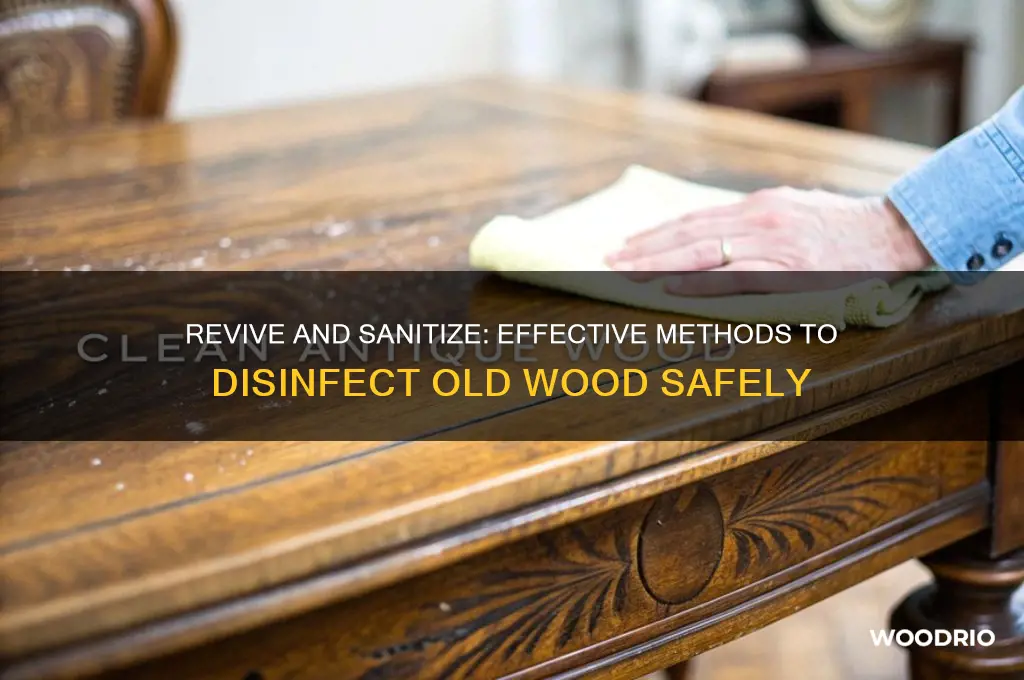 how to disinfect old wood
