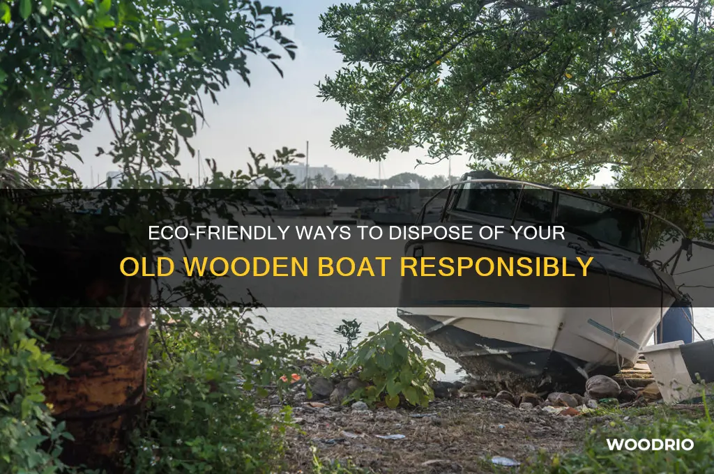 how to dispose of an old wooden boat