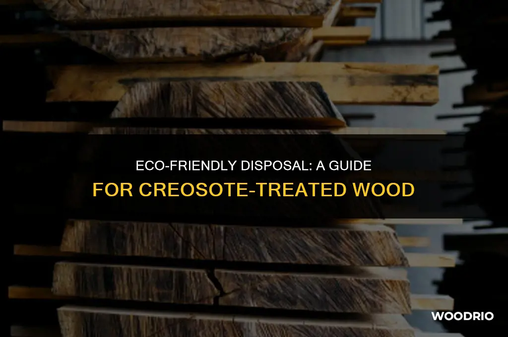 how to dispose of creosote treated wood